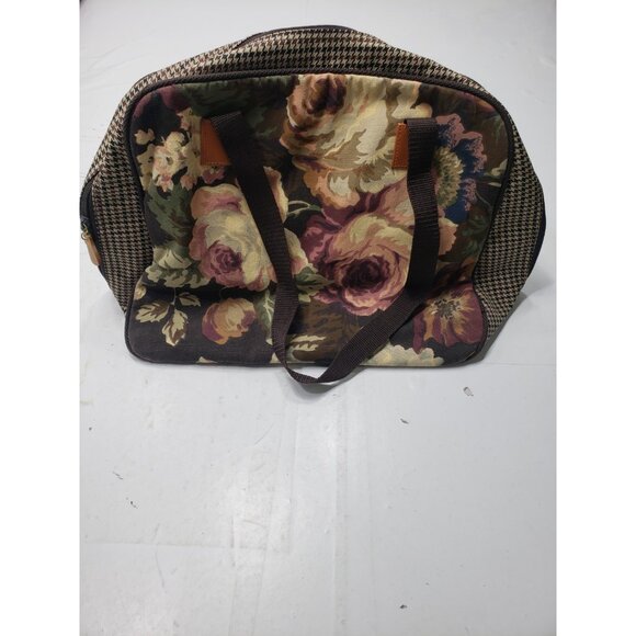 Avon Autumn Rose Travel Set Duffle Bag Satchel & Make Up Bag Set Of 3 Pre Owned - Picture 7 of 15